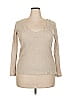 Ambiance Tan Pullover Sweater Size 2X - photo 1