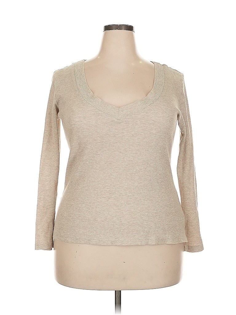 Ambiance Tan Pullover Sweater Size 2X - photo 1