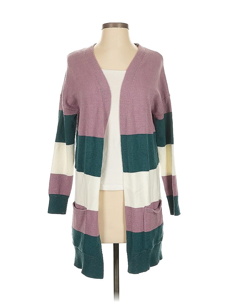 Pre-owned Assorted Brands Cardigan Sweater In Purple