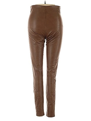 Aqua Faux Leather Pants (view 2)