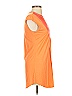 Arden B. Orange Short Sleeve Blouse Size S - photo 4