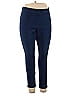 Purejill Solid Blue Casual Pants Size XL - photo 1