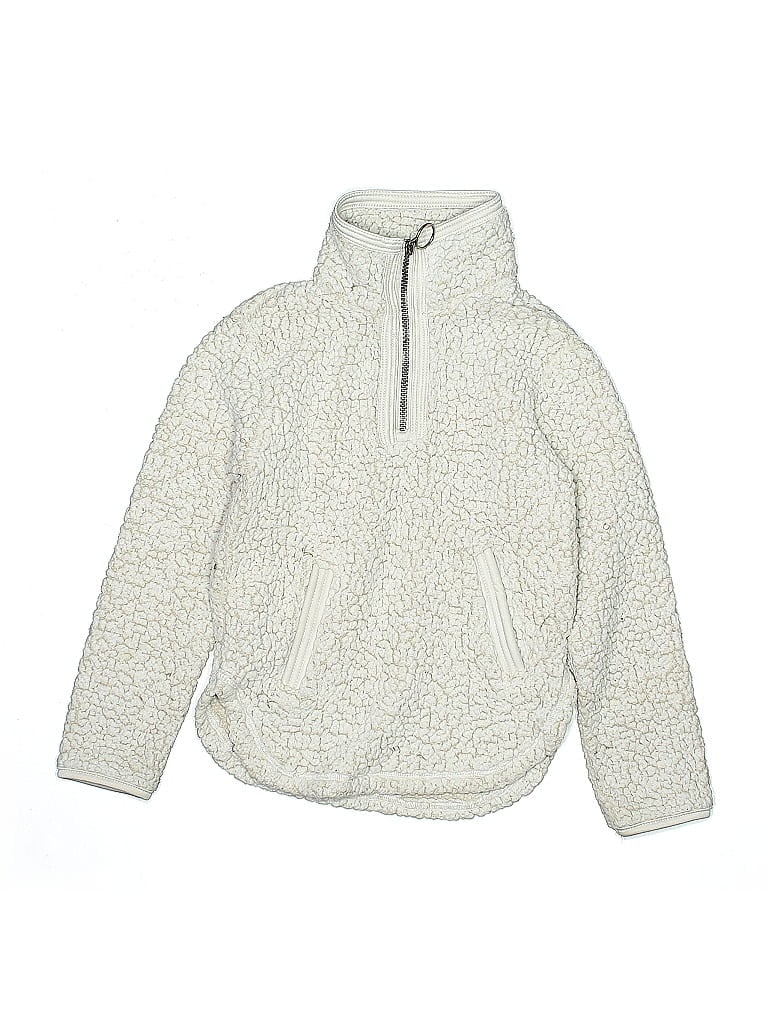 Cuddly Sherpa 100% Polyester Ivory Snow Jacket Size 4 - photo 1