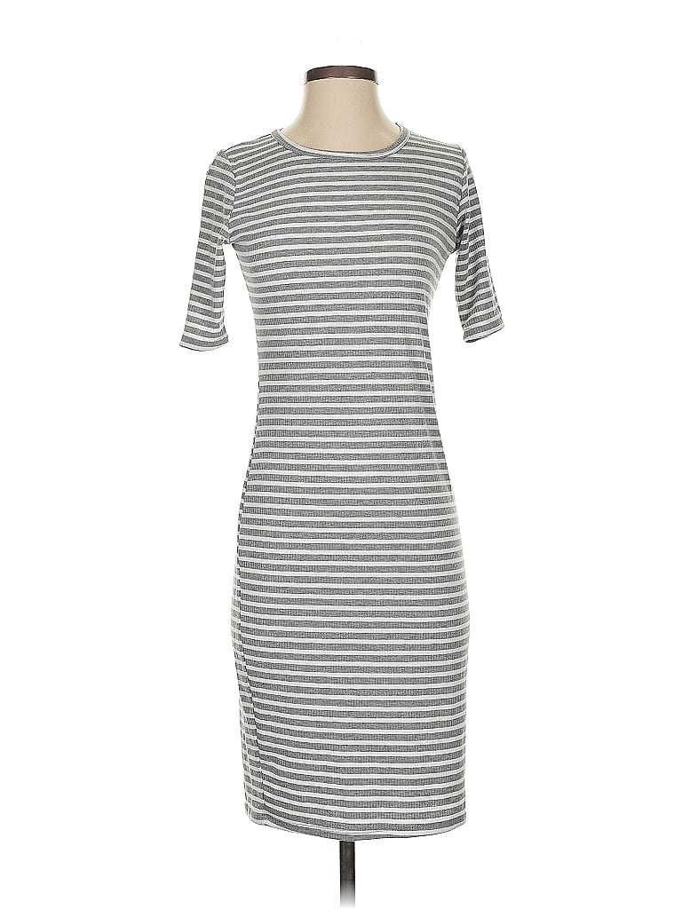 Pre-owned Lularoe Casual Dress In Gray