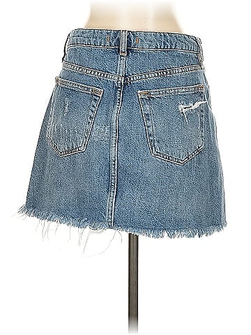 We the Free Denim Skirt (view 2)