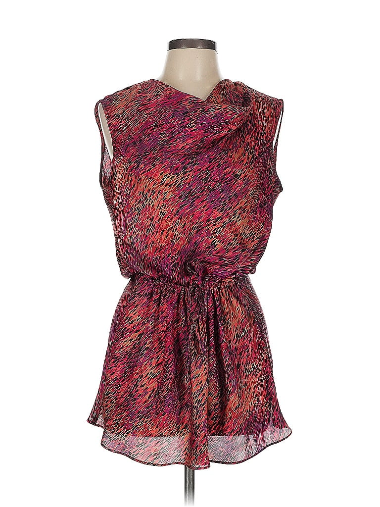 Robe Kenneth Cole New York – Rose, Taille L – Manches Courtes, Genou – Élastique Noir à La Taille