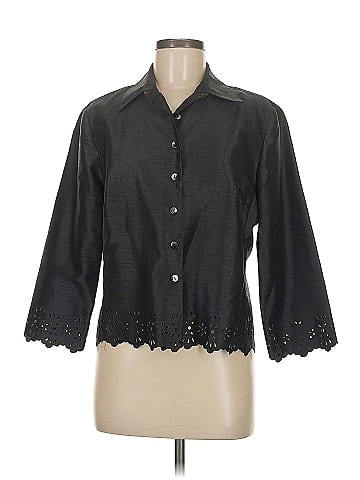 Sharon Young 3/4 Sleeve Button-Down Shirt (view 1)