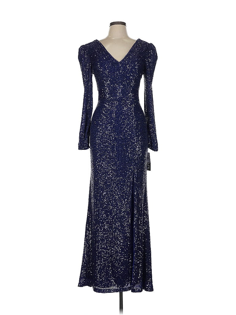 Xscape Blue Cocktail Dress Size 10 - photo 1