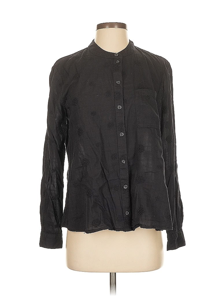 Click to view more detailed imagery on our partner's website Pre-owned Pilcro By Anthropologie Long Sleeve Blouse In Black