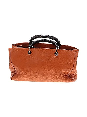 Gucci Pebbled Leather Bamboo Shopper Tote (view 1)