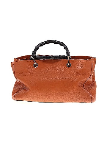 Gucci Pebbled Leather Bamboo Shopper Tote (view 2)