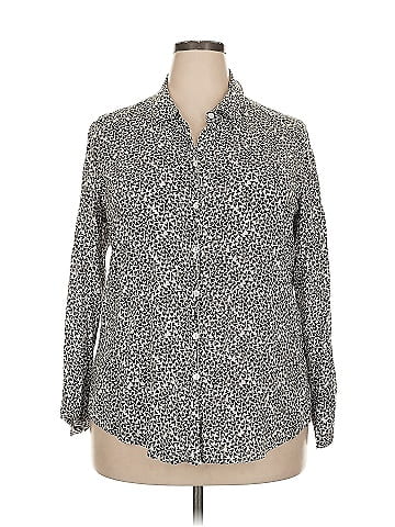 Foxcroft Long Sleeve Button-Down Shirt (view 1)