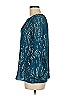 Lilly Pulitzer Teal 3/4 Sleeve Silk Top Size M - photo 5