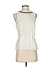 W118 by Walter Baker 100% Polyester Ivory Sleeveless Blouse Size XS - photo 1