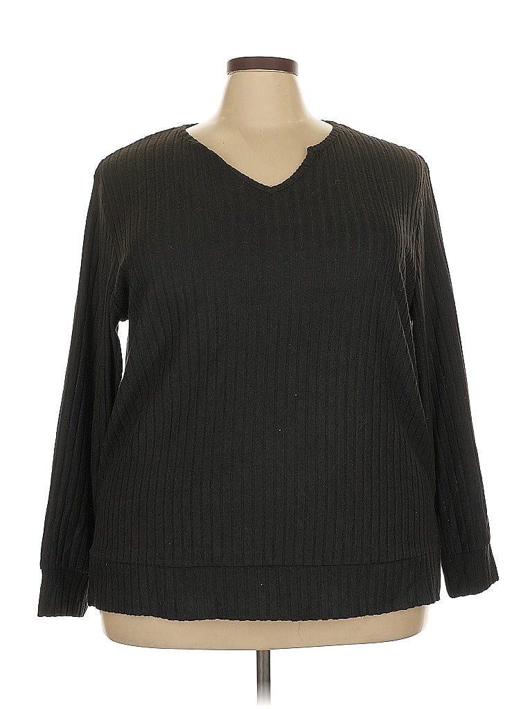 Pre-owned Unbranded Pullover Sweater In Black