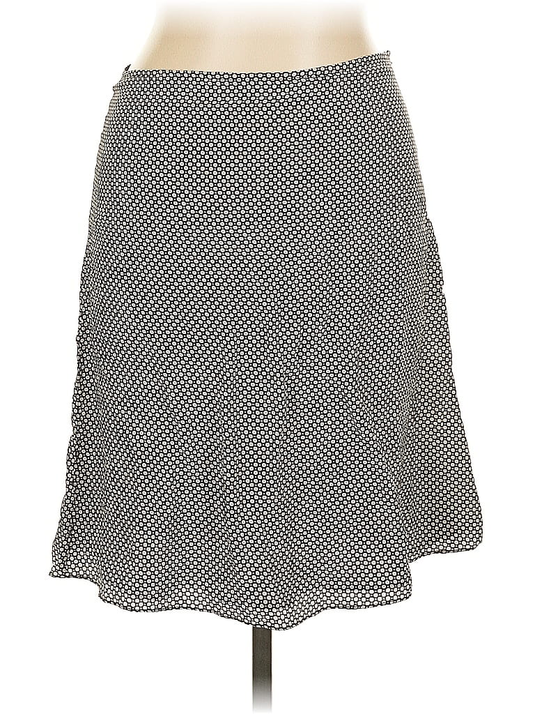 Pre-owned Mossimo Silk Skirt In Gray
