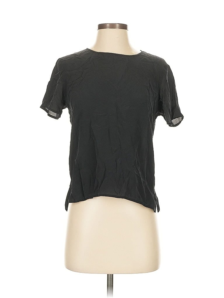 Pre-owned Le Lis Blanc Short Sleeve Blouse In Gray