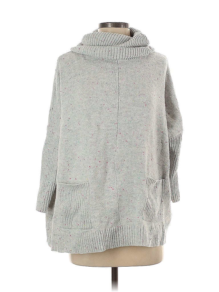 Pre-owned Ann Taylor Loft Turtleneck Sweater In Gray