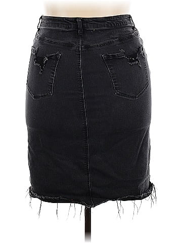 Black Label by Chico's Denim Skirt (view 2)