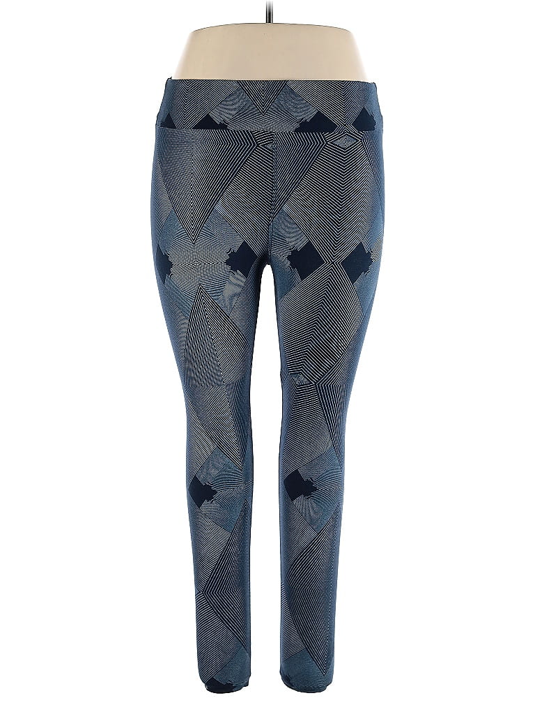 Pre-owned Lularoe Active Pants In Blue