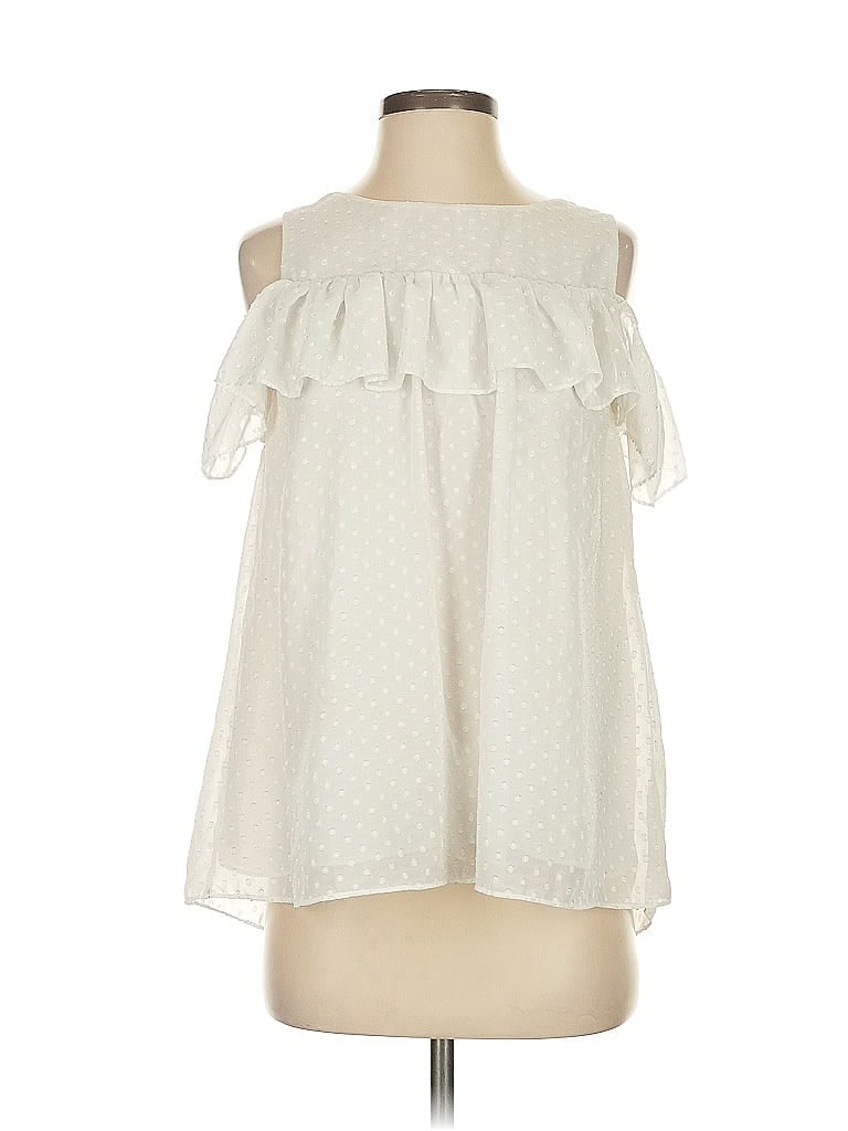 Entro 100% Polyester Ivory Sleeveless Blouse Size S - photo 1