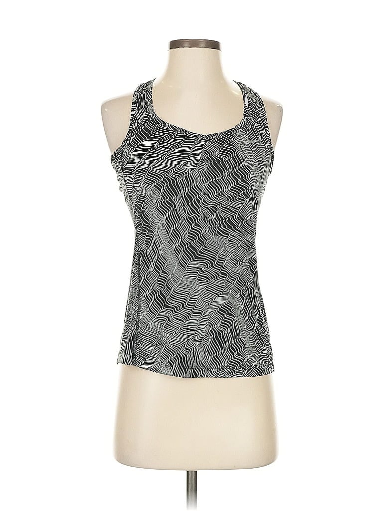Pre-owned Nike Tank Top Gray Halter Neckline Tops