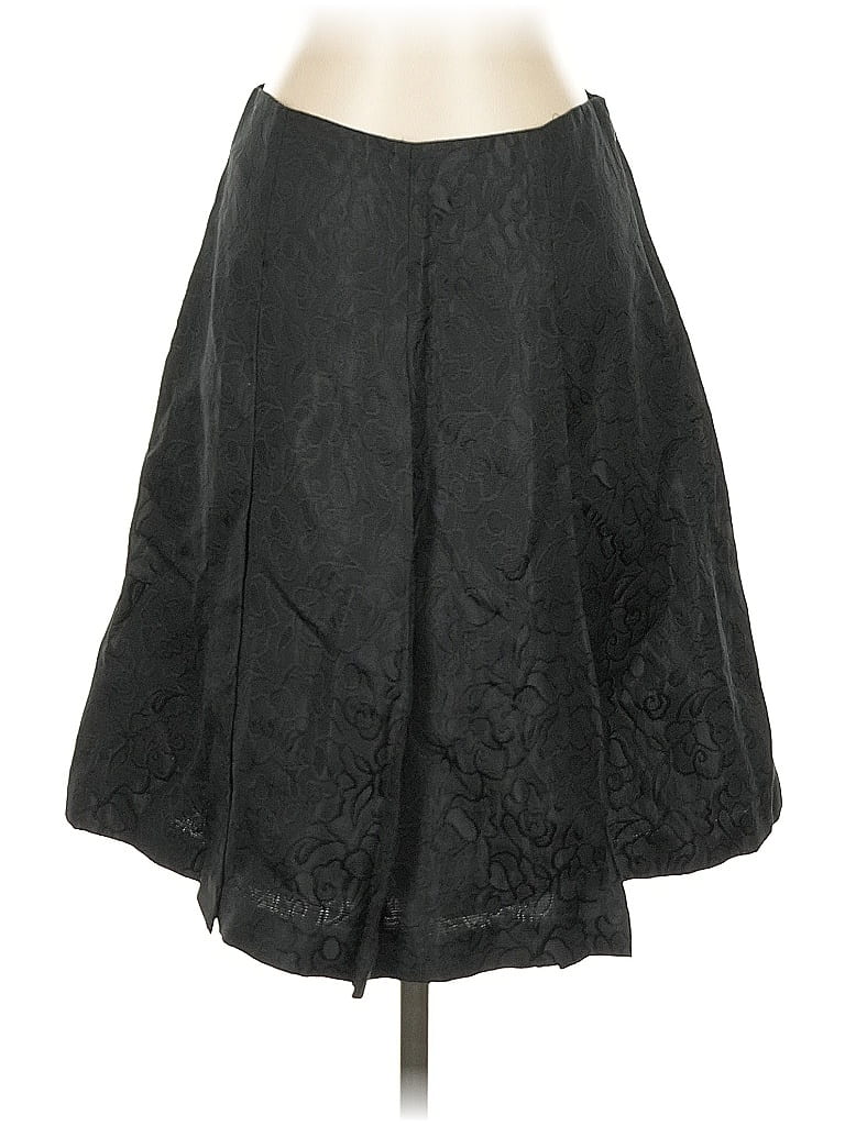 Pre-owned Express Silk Skirt In Black