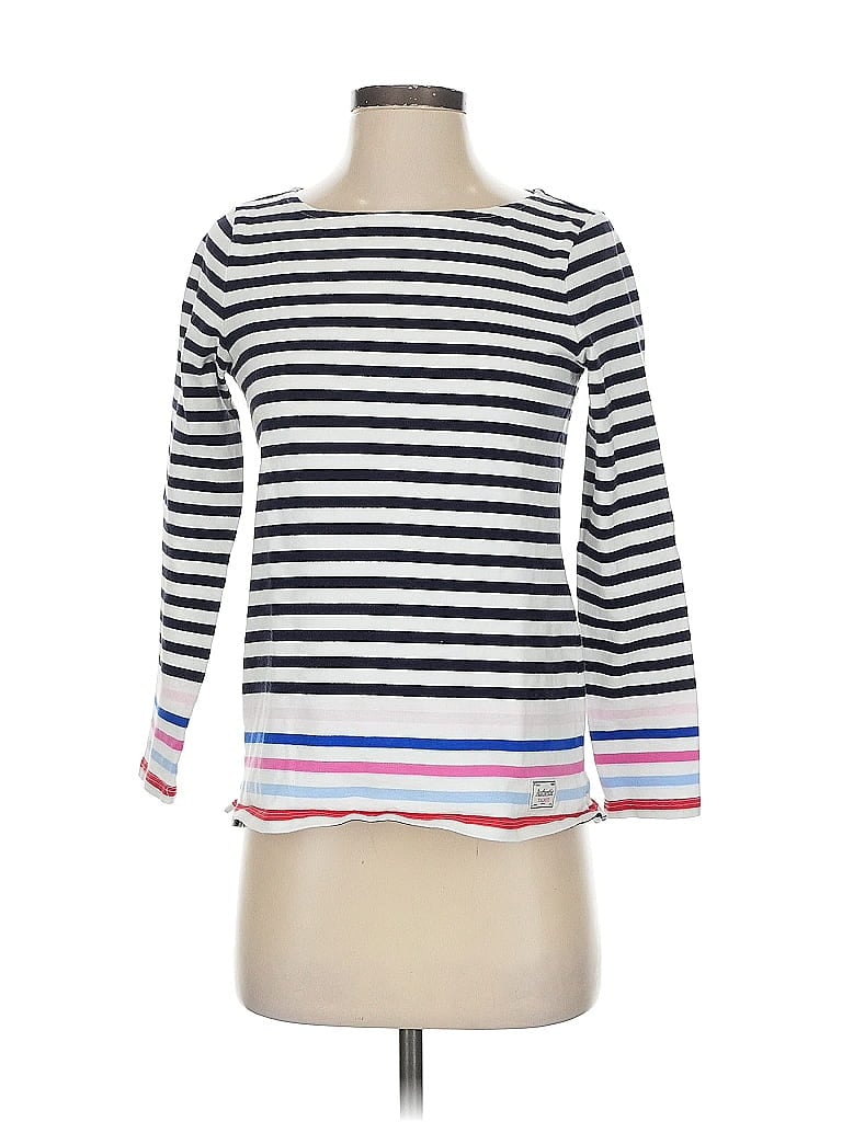 Pre-owned Talbots 3/4 Sleeve T-shirt In White