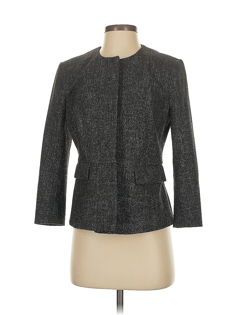 Pre-owned Ann Taylor Factory Blazer Jacket In Gray