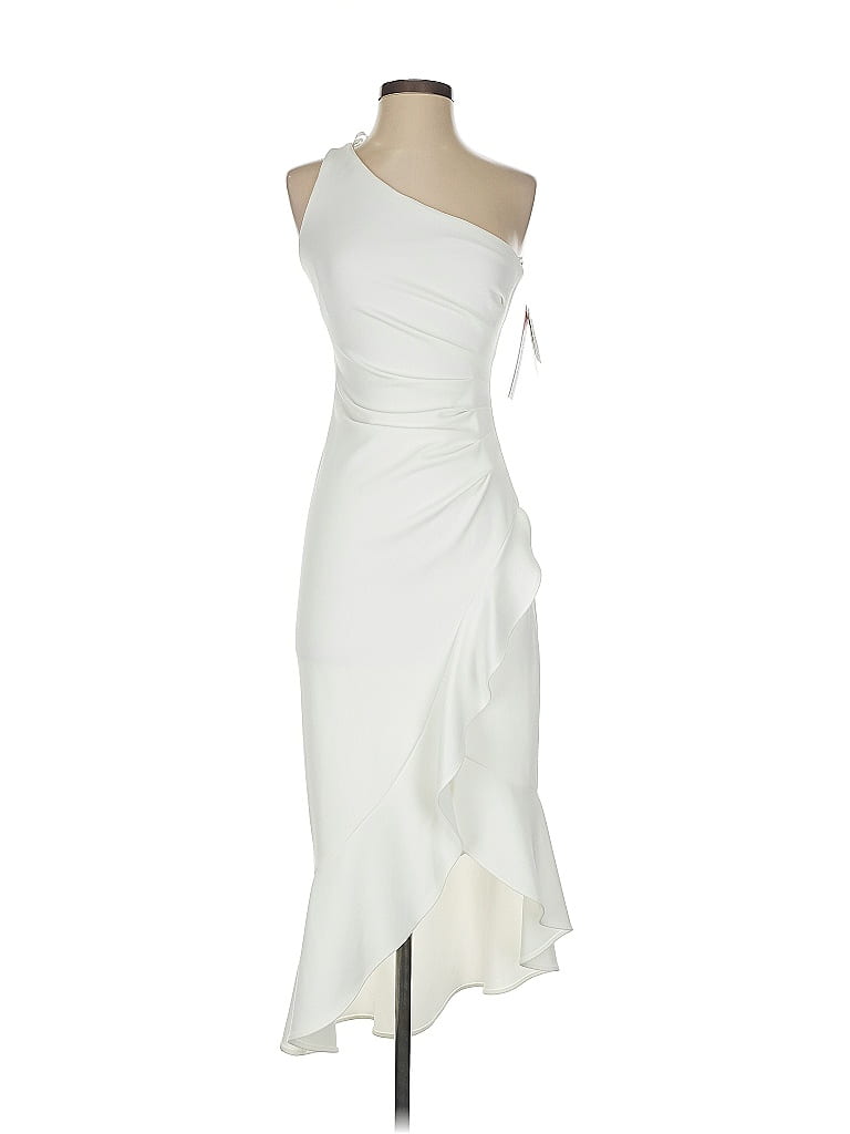 Aqua White Cocktail Dress Size 0 - 68% off | ThredUp