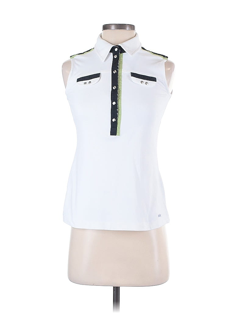 MDC White Sleeveless Button-Down Shirt Size EU 36 / US 6 - photo 1