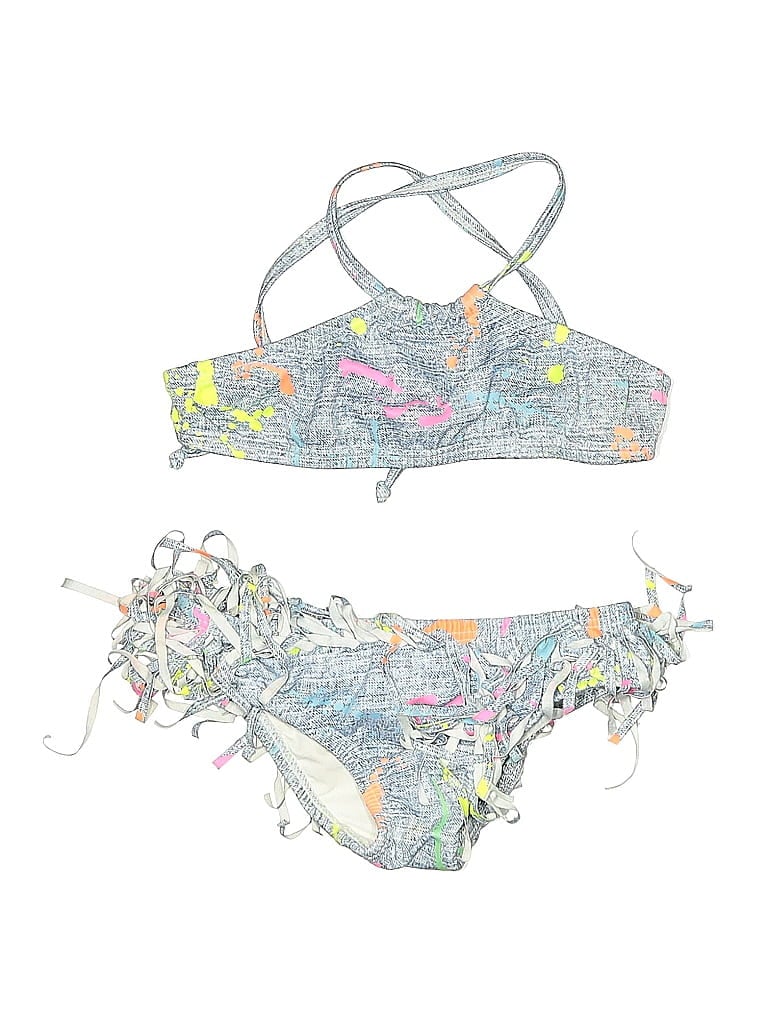 Pre-owned Pilyq Kids' Two Piece Swimsuit In Blue