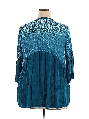 Roaman's 3/4 Sleeve Blouse (view 2)