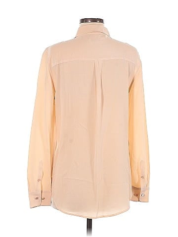 Equipment Long Sleeve Silk Top (view 2)