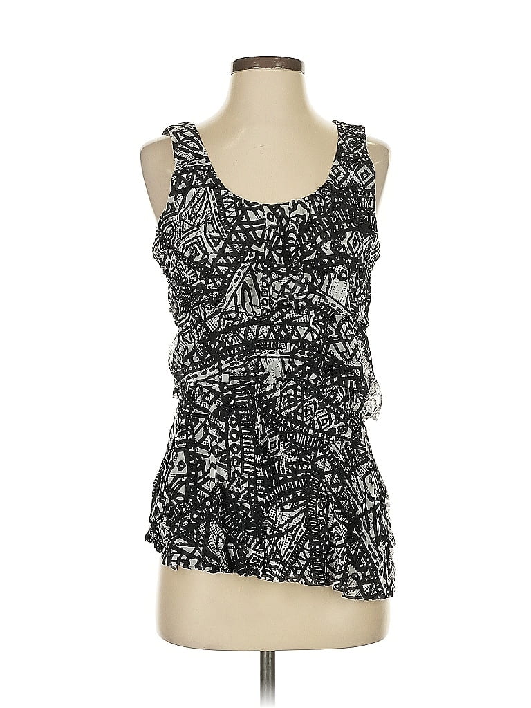 Pre-owned Chaus Sleeveless Blouse In Black