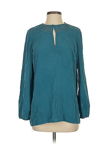 Diane von Furstenberg Long Sleeve Silk Top (view 1)