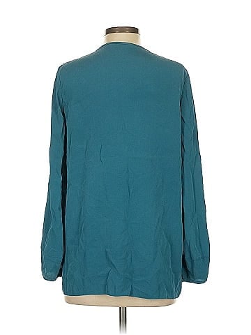 Diane von Furstenberg Long Sleeve Silk Top (view 2)