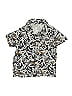 Old Navy 100% Cotton Tropical Silver Short Sleeve Button-Down Shirt Size 3T - photo 1