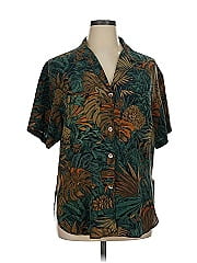 Linda Allard Ellen Tracy Short Sleeve Silk Top