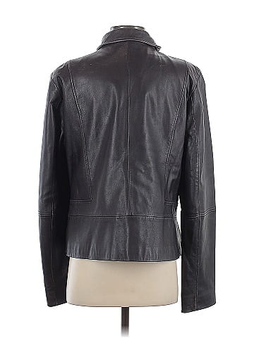 Tahari Faux Leather Jacket (view 2)