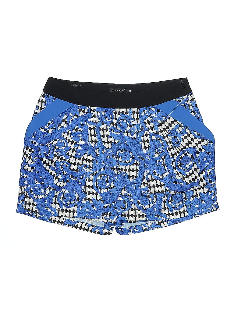 Pre-owned Color Block Active Skort In Blue