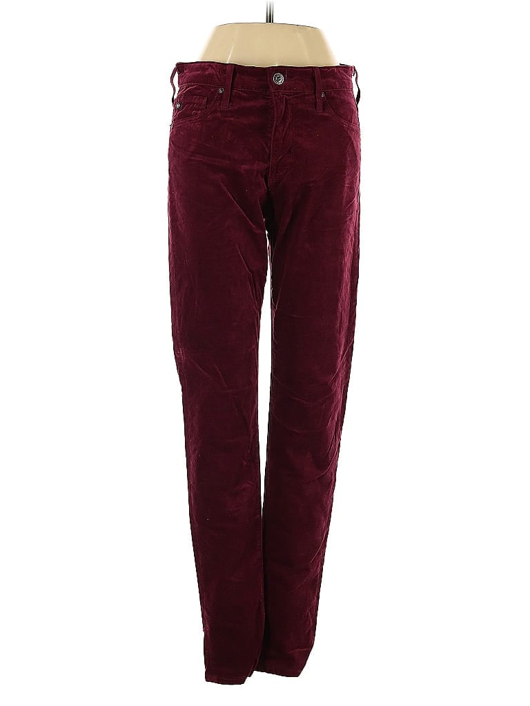 Pre-owned Adriano Goldschmied Casual Pants In Burgundy