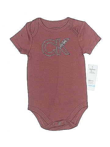 Calvin Klein Short Sleeve Onesie (view 1)