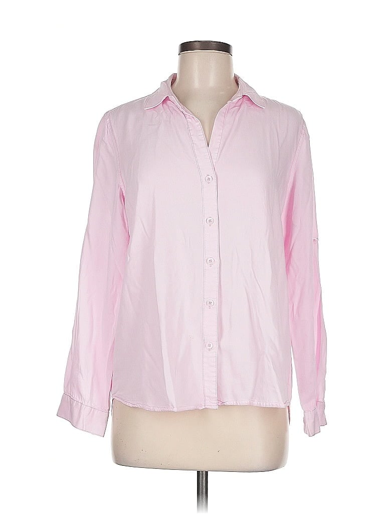 Pre-owned Velvet Heart Long Sleeve Button Down Shirt In Pink