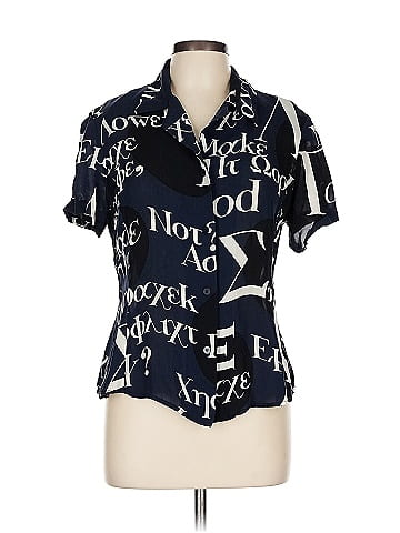 Linda Allard Ellen Tracy Short Sleeve Silk Top (view 1)