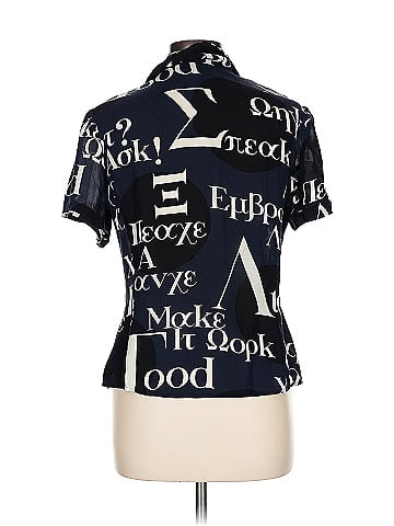 Linda Allard Ellen Tracy Short Sleeve Silk Top (view 2)