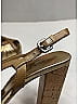 Prada Gold Metallic Leather Sandals Size EU 39 1/2 - photo 5