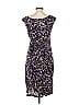 Connected Apparel Animal Print Purple Cocktail Dress Size 10 - photo 2
