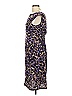 Connected Apparel Animal Print Purple Cocktail Dress Size 10 - photo 5