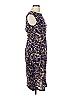 Connected Apparel Animal Print Purple Cocktail Dress Size 10 - photo 4